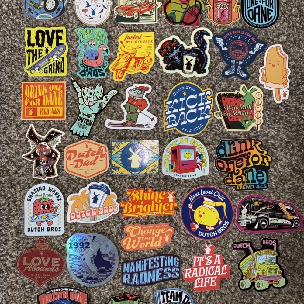 Dutch Bros Sticker Collection